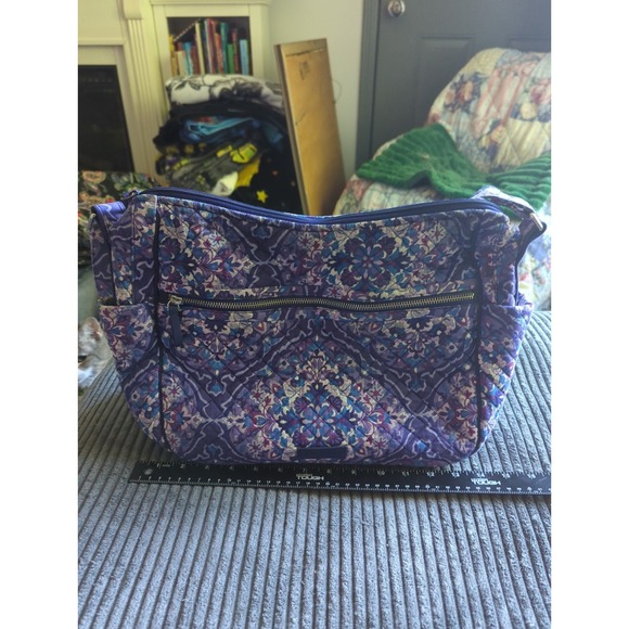 Vera Bradley Handbags - Vera Bradley Regal Rosette Iconic On The Go Crossbody Shoulder Bag Purse